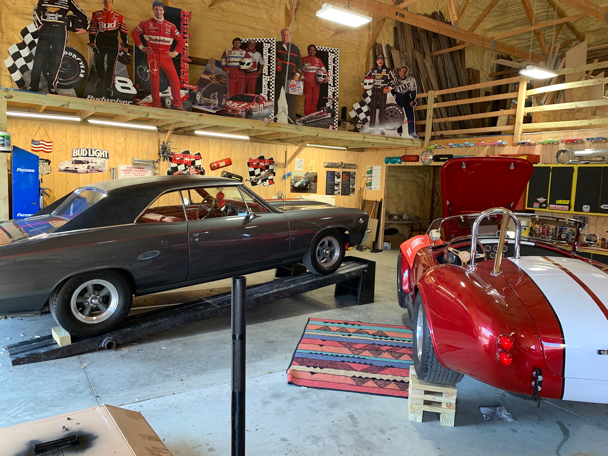 Legacy Motorsports - Inside Legacy Motorsports Shop - 1965 Cobra and a Chevy Chevelle